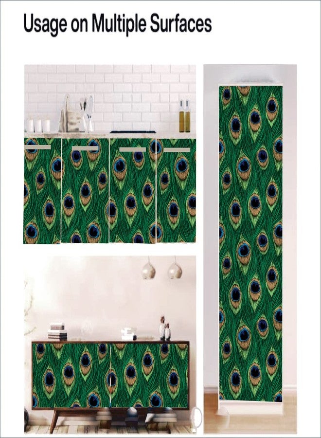 WallDaddy Pack Of 2 Wallpapers | | Wallpaper For Wall Sticker For Kitchen Wallpaper For Drawing Room And | Wallpaper For Bedroom Self Adhesive Green Wallpapers (Morepankh) - Image 5